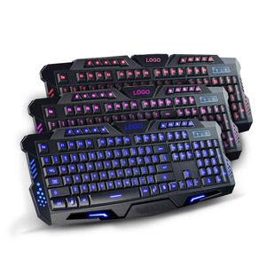 Offre Spéciale <span class=keywords><strong>clavier</strong></span> Pc de jeu avec 3 couleurs mélangées rétro-éclairage <span class=keywords><strong>clavier</strong></span> de jeu pour <span class=keywords><strong>Gamer</strong></span> RGB ordinateur portable noir - Product Image 1