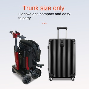 Trottinette électrique pliable <span class=keywords><strong>JFU</strong></span> L-11/L-12 en plastique durable, petite, légère, à quatre roues, pour personnes âgées, électronique grand public - Product Image 3