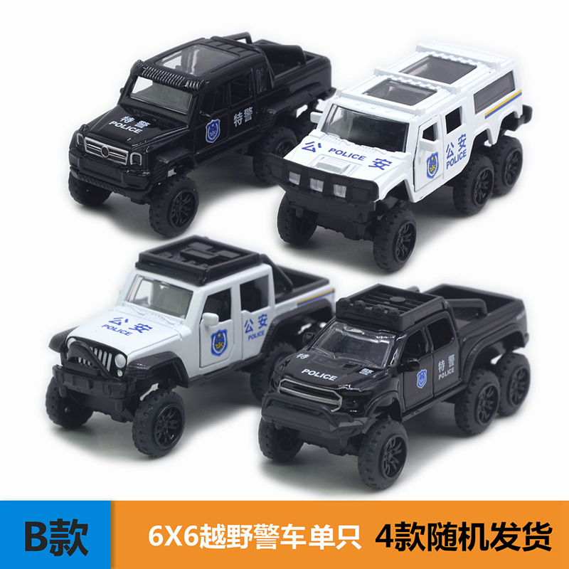 Voiture de police tout-terrain - Prix unique - 4 modèles expédiés de manière équilibrée.