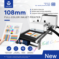 Imprimante couleur haute résolution 1200dpi Imprimante numérique de paquet de carton en un passage 108mm