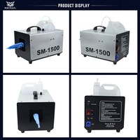 Machine à Neige Effet Scène 1500W, Générateur de Neige Artificielle pour Fête, Scène, Intérieur et Extérieur