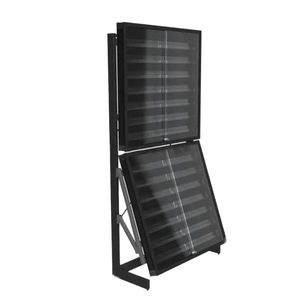 Fábrica de acrílico transparente Metal Trading Card Vitrina Coleccionable Béisbol Deportes Card Case Acrílico y Metal Display Rack - Product Image 1