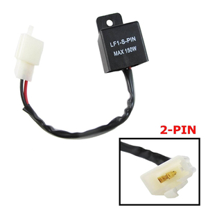 Relé Intermitente Electrónico LED de <span class=keywords><strong>2</strong></span> <span class=keywords><strong>Pines</strong></span> 12V 24V para Señal de Giro de Motocicleta, Solución Universal para Intermitentes con Hiperflash - Product Image 5