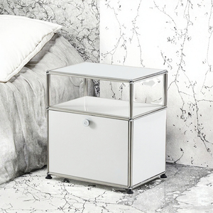 Armadio con Singolo Scomparto in Acciaio Inossidabile Durevole, Design Modulare Moderno per Soggiorno, Arredamento per Casa e Hotel - Product Image 3