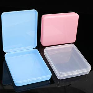 SUNSHING Plastic Cotton Pad Travel Holder Portable Cosmetic Pads Storage Container Cotton Swabs <b>Case</b> Clear Face Powder Puff Box - Product Image 5