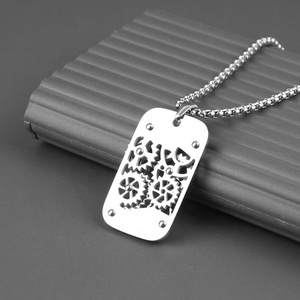 Pendentifs Rotatifs Engrenages en Acier Inoxydable et Titane Style Steampunk, Ne Ternissent Jamais, Accessoires Punk pour Hommes et Femmes, Vente en Gros - Product Image 2
