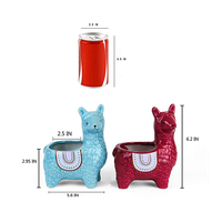 2.5 pouces en céramique hibou Pot intérieur Animal plante Pots Mini succulente fleur planteur pour Cactus herbes maison