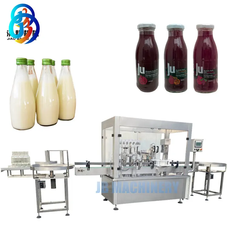 JB-YG4 Tự Động Có Ga Đồ Uống Mềm Juice Giặt Filling Capping Máy Ga Uống Điền Dòng