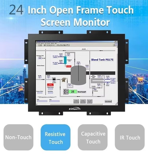 15inch 4:3 Industrial Embedded Touch Screen TFT LCD Monitor Rugged Waterproof IP65 LED Gaming Machine ATM Business Kiosk Used