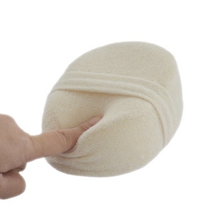 Zenidoo Éponge de bain moderne en loofah naturel, forme ellipse, douce, pour le corps, gommage, lavage sous la douche, serviette, brosse de massage, outil de massage en forme de boule - Product Image 2