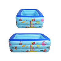 Piscine gonflable pour enfants en PVC rectangulaire à trois couches, piscine pour bébé