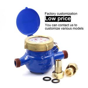 DN15 роторный Железный корпус счетчик воды 1/2 ''обычный счетчик сухой холодной воды бытовой водопроводный счетчик - Product Image 2