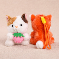 Zittend fruit-houdend dierenhangertje internet-beroemd schattig lief bamboe-knuffelende beer pluche speelgoed polyester 31-50cm