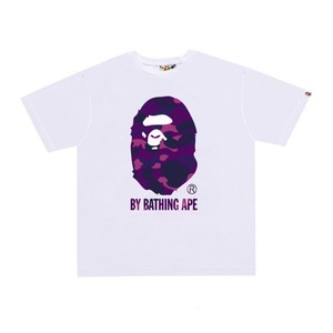 T-shirt imprimé Bapees tendance pour homme, version haute qualité 1:1, motif lettres, 300 grammes, tricoté, collection 2026 - Product Image 3