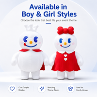 Disfraz Inflable de Rey, Disfraz de Mascota de Personaje de Dibujos Animados de la Tienda Mixue Bingcheng, Disfraz Promocional de Niña de las Nieves