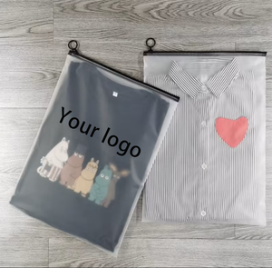 Packaging Plastic Bags Swimwear Clothes Zipper Lock Pe T- Shirt Bag Zipper Polybags Garment Plastic Bags With Logo