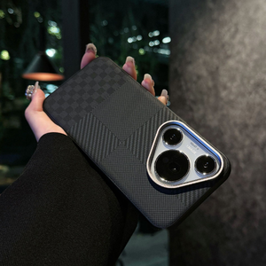 Custodia per Telefono in Pelle con Inserti in Fibra di Carbonio per <span class=keywords><strong>Huawei</strong></span> Mate70pro+, Protezione per Obiettivo in Metallo - Product Image 6