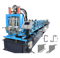 Machine de formage de poutrelles interchangeables CZ à commande PLC, réglage de la taille, machine de fabrication de profilés en Z, machine de formage de poutrelles GI