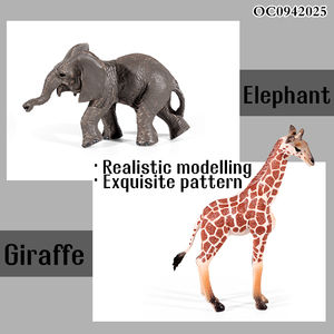 6 Stuks Doen Alsof Spelen Simulatie Model Plastic Bos Dierentuin Dier Set Speelgoed Voor Kinderen - Product Image 5