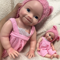 Poupée Reborn en Silicone Corps Entier de 40 cm (16 Pouces) Personnalisée en Usine, Bébé Fille Réaliste pour Thérapie et Confort des Patients