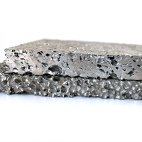 Mousse d'aluminium poreuse résistante au feu/ignifuge, mousse métallique d'aluminium à 99,99%