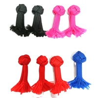 Bouton noué chinois bouton de corde de coton polyester pour une utilisation uniforme de cuisinier