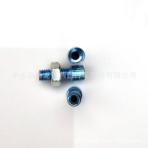 Tornillo hueco de metal para ajuste de cable de freno de bicicleta, con rosca de colores auténticos, para accesorios de bicicleta - Product Image 3