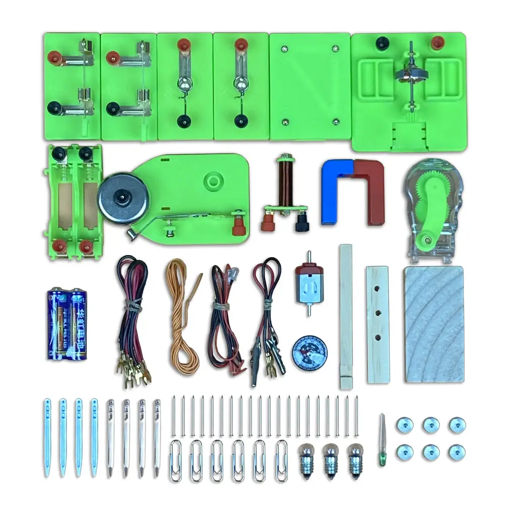 Kit de aprendizagem de circuitos de ciências educacionais para estudantes escolas eletricidade educação ferramentas de laboratório kits de laboratório de física