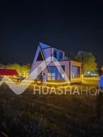 Conteneur extensible en forme de maison triangulaire détachable pour usage de bureau, pour hôtel, villa, entrepôt