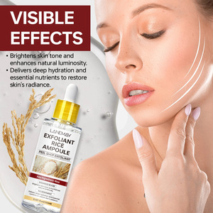 プライベートブランド スキンケア ハイドレーティング ピールショット グロー ヒアルロン酸 ライスペプチド 角質除去 アンプル フェイシャルセラム - Product Image 2