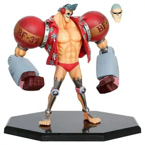 One Pieced Anime Figure FRANKY Multiple expressions Change PVC Action Figure