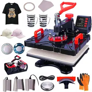 Freesub T-Shirt Druckmaschine 8 in 1 Combo Hitze presse Maschine Sublimation P8100-8