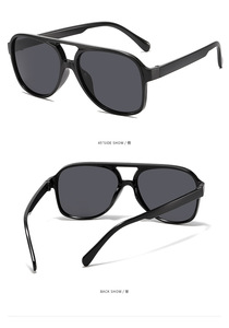 <span class=keywords><strong>Occhiali</strong></span> <span class=keywords><strong>da</strong></span> <span class=keywords><strong>sole</strong></span> <span class=keywords><strong>da</strong></span> aviatore alla moda <span class=keywords><strong>da</strong></span> <span class=keywords><strong>donna</strong></span>, regalo promozionale, vintage, con doppio ponte, lenti gialle, leggeri, protezione UV380 - Product Image 3