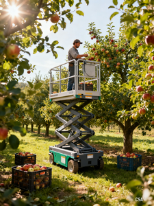 Platform Kerja Hidrolik Elektrik Bergerak dengan Tangga Gunting Otomatis 6m 8m 10m - Product Image 4