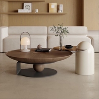 Nouvelle table basse minimaliste française pour salon - Style designer - Table à thé/table centrale moderne de luxe léger pour petite maison