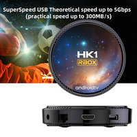 Prix de gros HK1 Rbox W2T avec fonction vocale, télécommande, Amlogic S905W2, Android 11, 100M LAN, WiFi 5G, 16 Go, 32 Go, 64 Go, Android Box