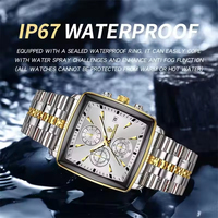 Jam Tangan Pria Binbond B911 Fashion Brand OEM Quartz Mewah Dial Bercahaya Tahan Air Olahraga Bisnis