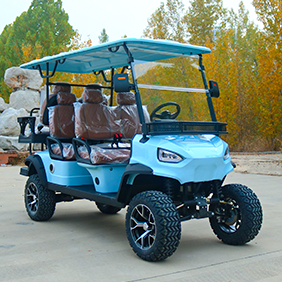 Electric Steel Golf Cart 4 Seater <b>72V</b> Customize <b>Battery</b> with Rear Box Extra Space DOT Certified US Market - Product Image 2