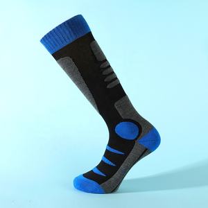 Absorption d'humidité chaud tricoté hiver laine mérinos drôle sport <span class=keywords><strong>Ski</strong></span> Snowboard sur le genou chaussettes hautes en gros - Product Image 2