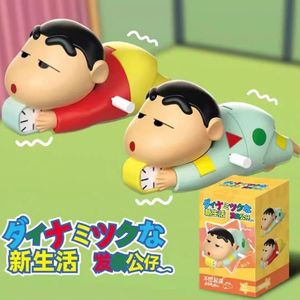 EZBABY Crayon Shin-chan Non Vuole Alzarsi, Peluche Morbido Antistress, Blind Box da Collezione - Product Image 1