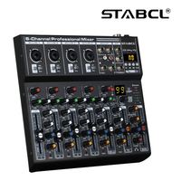 Prix de gros bon marché Mixeur audio mis à jour 4 canaux Blue Tooth MP3 Fonction Console de mixage audio avec USB Mini Mixer