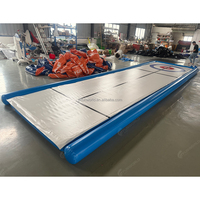 Piste de curling synthétique en PVC à technologie Drop Stitching, avec simulation de glace liquide et pierres flottantes, pour curling de rue