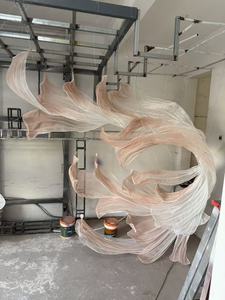 High-end Handmade Giant Silk Organza Art Installation Organza Large Flower Floral Decoration Wedding <strong>Stage</strong> Layout <strong>Props</strong> - Product Image 5