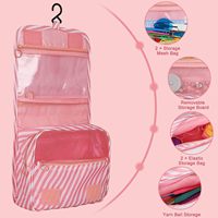 Fournitures de crochet à tricoter ensemble assorti kit de crochet portable pour femmes avec accessoires de fil et sac pour adultes débutants