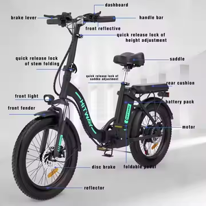 Entrepôt EU US <span class=keywords><strong>Hitway</strong></span> BK6S Mini vélo électrique facile à transporter Batterie amovible de 20 à 30 km/h 250w pour adultes - Product Image 4