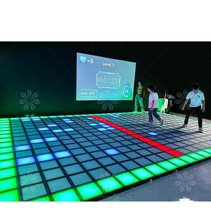 Jeu actif sol verre interactif couleur carrés lumière sol lave activer jeu de tuiles - Product Image 3