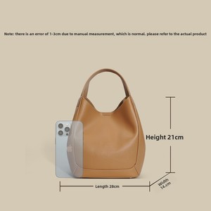 Sac seau grande capacité pour femme en cuir véritable haut <span class=keywords><strong>de</strong></span> gamme, modèle panier, personnalisable ODM/OEM, nouvelle collection 2026 - Product Image 5