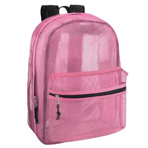 Custom Mesh <b>Backpack</b> <b>for</b> <b>School</b> Heavy Duty See Through Net Bookbag Girls <b>Boys</b> Semi-Transparent Net Back Pack - Product Image 1