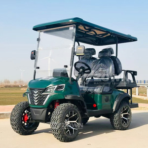 Carrito de Golf Cómodo para 4 Personas, con Techo Rígido Verde y Neumáticos Todoterreno, Ideal para Tours Turísticos en Resorts Ecológicos (Venta al Por Mayor) - Product Image 3