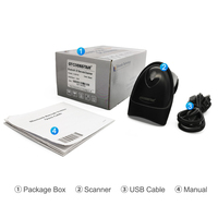Lector de Códigos de Barras Inalámbrico Xincode, Escáner de Inventario, Lector de Códigos de Barras USB, Escáner Láser 1D, Pistola Escaneadora X-9200